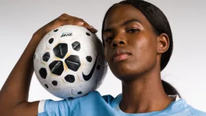 Khadija Shaw with football